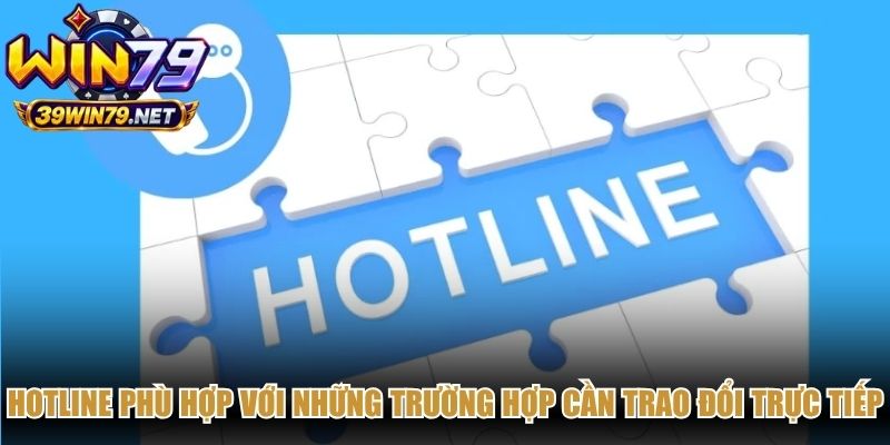 Hotline phù hợp với những trường hợp liên hệ Win79 cần trao đổi trực tiếp