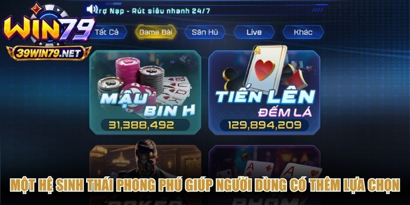 Một hệ sinh thái phong phú giúp người dùng có thêm lựa chọn